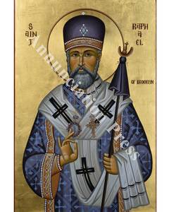 Image for St. Raphael of Brooklyn - Blue Robes - Kimmett (7 x 10)