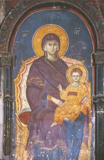 Image for Virgin Enthroned - Panselinos (6.5 x 10)