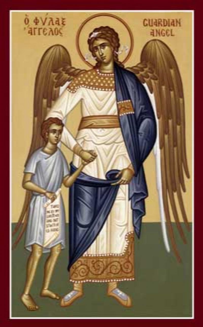 Image for Guardian Angel with Boy HTM (4 x 5.5)