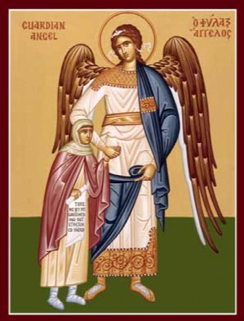 Image for Guardian Angel with Girl (4 x 6, glossy)