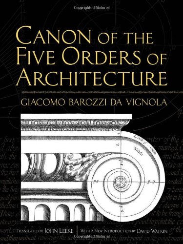 Image for Canon of the Five Orders of Architecture (Dover Architecture)